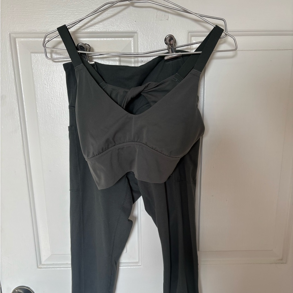 Aerie / Gaiam Olive Green Workout Set